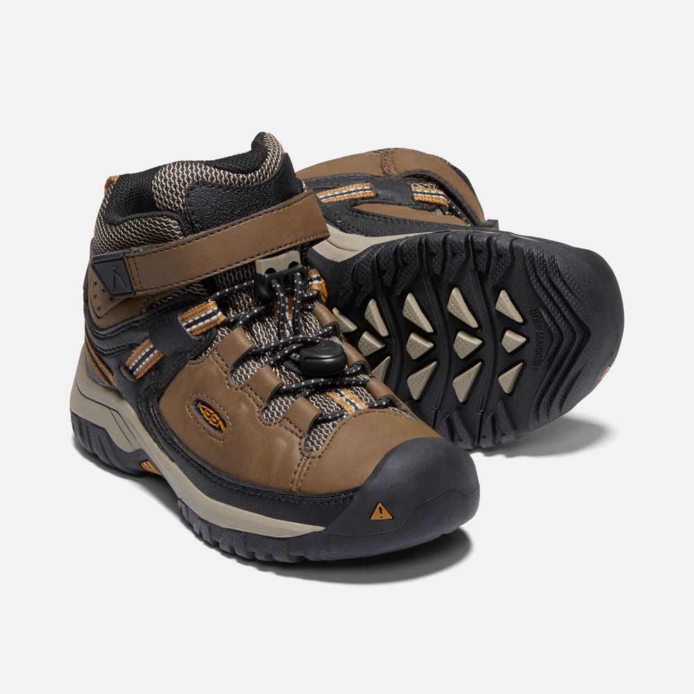 Keen Laarzen Kinderen Bruin/Zwart - Targhee Waterproof - 61704-ELWT